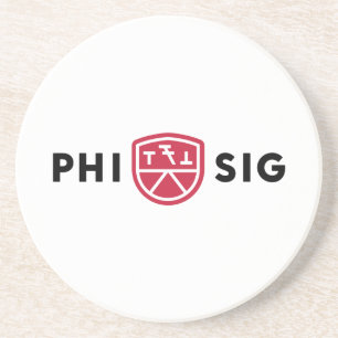 Phi Sigma Kappa-logo Zandsteen Onderzetter