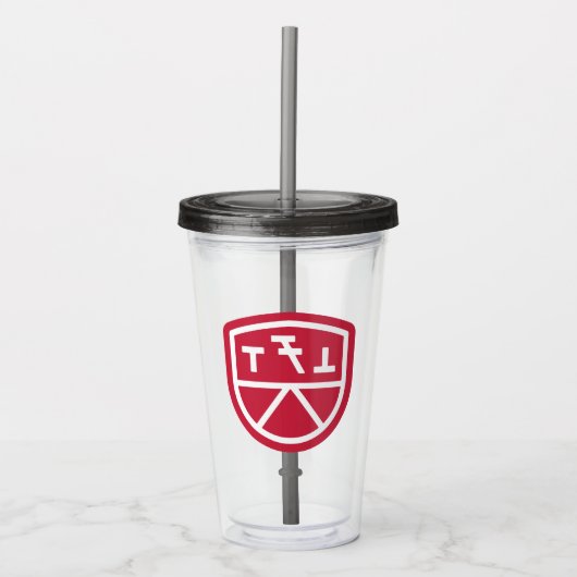 Phi Sigma Kappa Schild Acryl Drinkbeker (Voorkant)