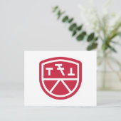 Phi Sigma Kappa Schild Briefkaart (Staand voorkant)
