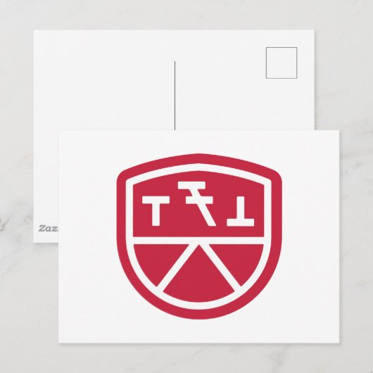 Phi Sigma Kappa Schild Briefkaart (Voorkant / Achterkant)
