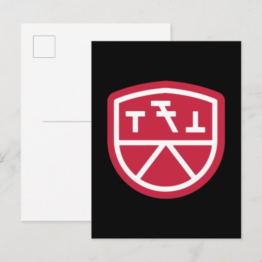 Phi Sigma Kappa Schild Briefkaart (Voorkant / Achterkant)