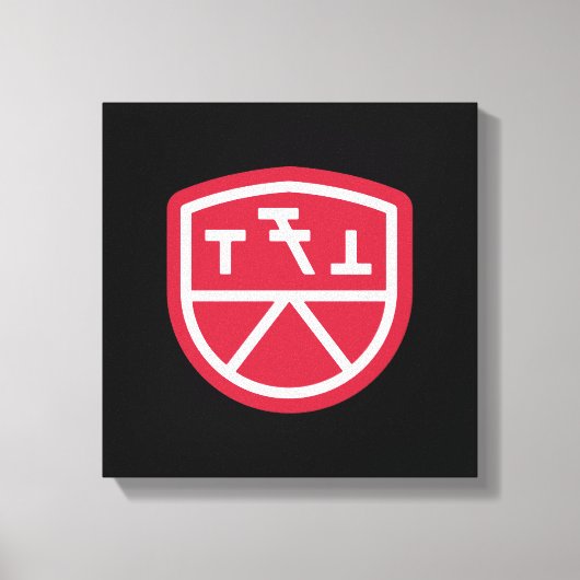 Phi Sigma Kappa Schild Canvas Afdruk (Voorkant)