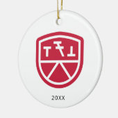 Phi Sigma Kappa Schild Keramisch Ornament (Links)