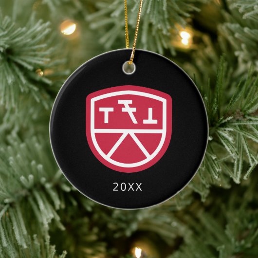 Phi Sigma Kappa Schild Keramisch Ornament (Boom)