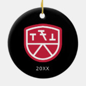 Phi Sigma Kappa Schild Keramisch Ornament (Achterkant)