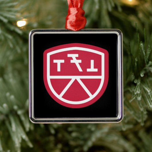 Phi Sigma Kappa Schild Metalen Ornament (Boom)