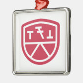 Phi Sigma Kappa Schild Metalen Ornament (Links)