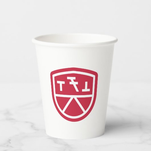 Phi Sigma Kappa Schild Papieren Bekers (Voorkant)