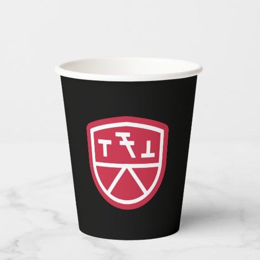 Phi Sigma Kappa Schild Papieren Bekers (Voorkant)