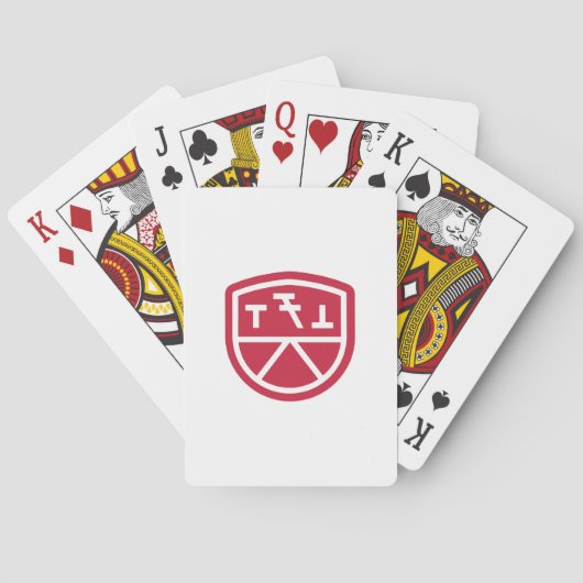 Phi Sigma Kappa Schild Pokerkaarten (Achterkant)