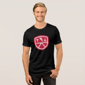 Phi Sigma Kappa Schild Tri-Blend Shirt (Voorkant volledig)