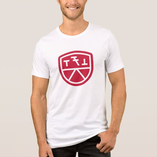 Phi Sigma Kappa Schild Tri-Blend Shirt (Voorkant)