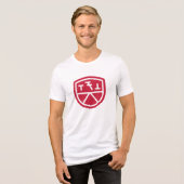 Phi Sigma Kappa Schild Tri-Blend Shirt (Voorkant volledig)