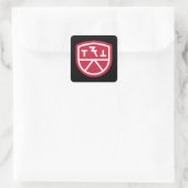 Phi Sigma Kappa Schild Vierkante Sticker (Tas)