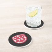 Phi Sigma Kappa Schild Zandsteen Onderzetter (Zijkant)