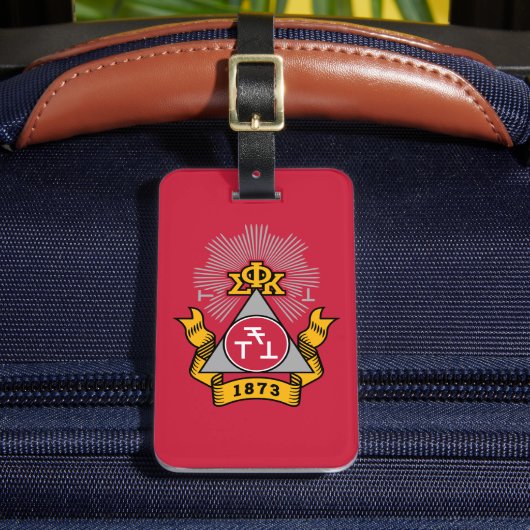Phi Sigma Kappa Wapen Bagagelabel (Voorkant Insitu 2)