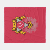 Phi Sigma Kappa Wapen Fleece Deken (Voorkant (Horizontaal))