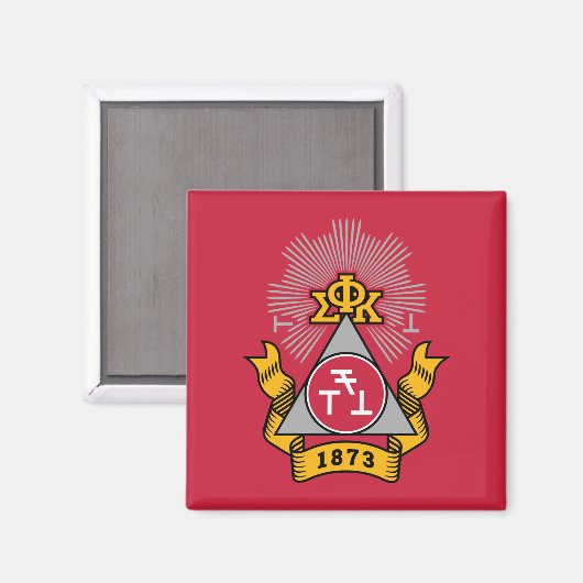 Phi Sigma Kappa Wapen Magneet (Voorkant / Achterkant)