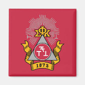 Phi Sigma Kappa Wapen Magneet (Voorkant)