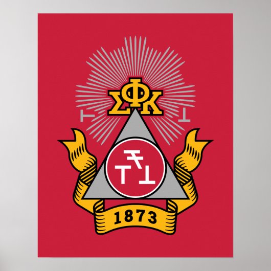 Phi Sigma Kappa Wapen Poster (Voorkant)