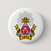 Phi Sigma Kappa Wapen Ronde Button 5,7 Cm (Voorkant)