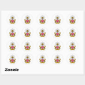 Phi Sigma Kappa Wapen Ronde Sticker (Vel)