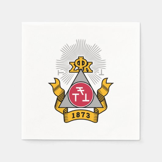 Phi Sigma Kappa Wapen Servet (Voorkant)