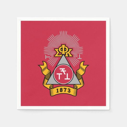 Phi Sigma Kappa Wapen Servet (Voorkant)