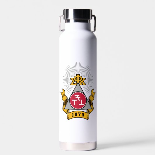 Phi Sigma Kappa Wapen Waterfles (Voorkant)