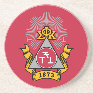 Phi Sigma Kappa Wapen Zandsteen Onderzetter