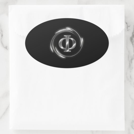 Phi-symbool Ovale Sticker (Tas)