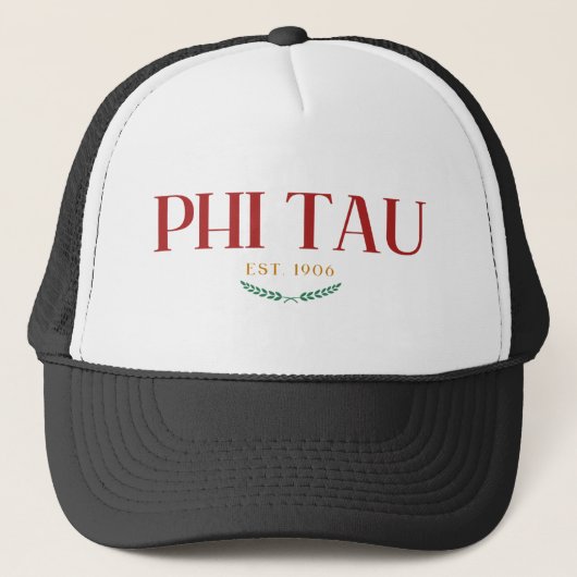 Phi Tau Truckerhoed – Washington State Griekse stu Trucker Pet (Voorkant)