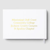 Phi Theta Kappa Inductieboek Gastenboek (Achterkant)