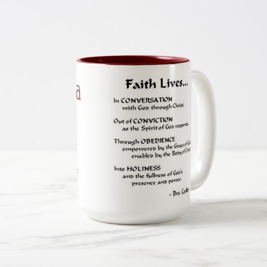 Phi-Theta-Mok Tweekleurige Koffiemok (Voorkant rechts)