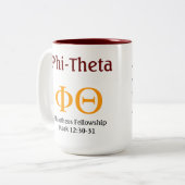 Phi-Theta-Mok Tweekleurige Koffiemok (Voorkant links)