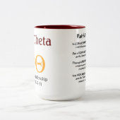 Phi-Theta-Mok Tweekleurige Koffiemok (Center)