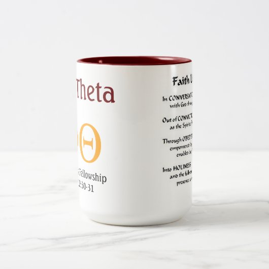 Phi-Theta-Mok Tweekleurige Koffiemok (Center)