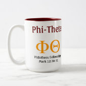 Phi-Theta-Mok Tweekleurige Koffiemok (Links)