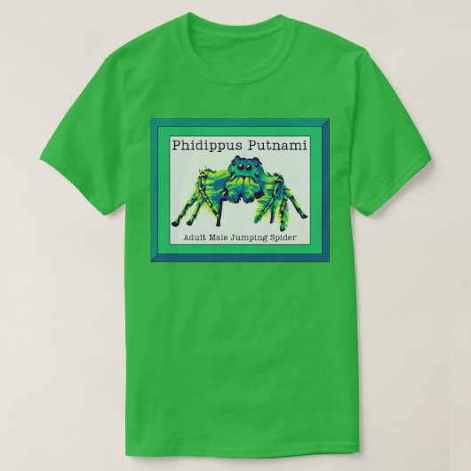 Phidippus Putnami Jumping Spider T-shirt (Design voorkant)