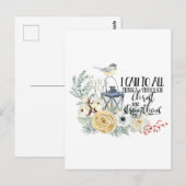 Phil 4:13 Ik kan alle dingen kerstmis doen Briefkaart (Voorkant / Achterkant)