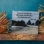 Phil. 4:13 Ik kan alles doen door Christus.. Fotoplaat (Zijkant)