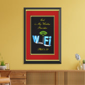 Phil 4:19 God is Mijn Draadloze Leverancier Canvas Afdruk (Insitu (Woonkamer))