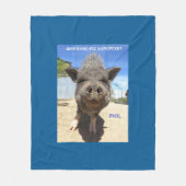 Phil Blanket om mee te gaan met je Phil-Low! Fleece Deken (Voorkant)