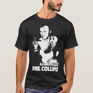 Phil collin witte tekst t-shirt