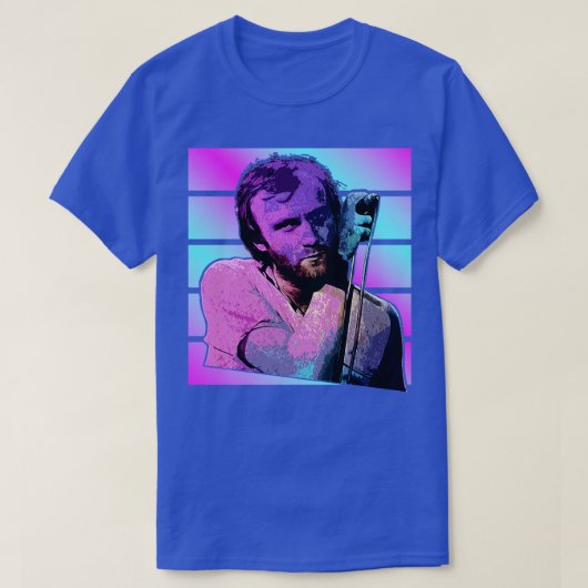 Phil Collins kleurrijk T-shirt (Design voorkant)