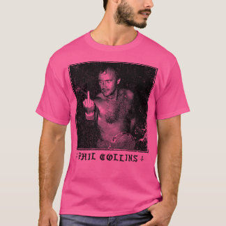 Phil Collins Punksthetic Fan Art Design Distress T-shirt