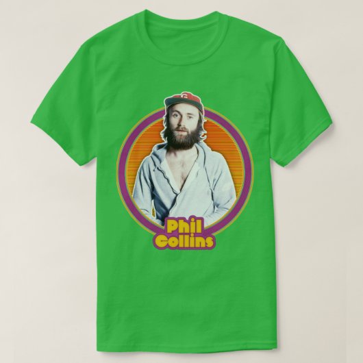 Phil Collins Retro 80s Fan Design T-shirt (Design voorkant)