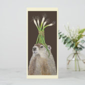 Phil de groundhog platte kaart (Staand voorkant)