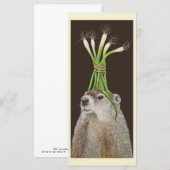 Phil de groundhog platte kaart (Voorkant / Achterkant)