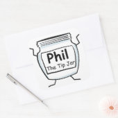 Phil de tip pot - tip pot sticker (Envelop)